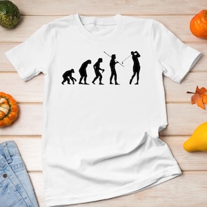 Golf Evolution Shirt, Golfer Shirt, Golf Tee, Funny Golf Shirts, Golf Lover Gift, Sport Shirt, Cadeau voor papa, Golf Vader Tee, Golf Tee