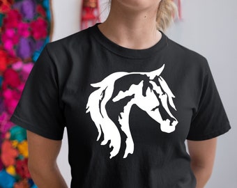 Horse Graphic Shirt, Horse Lover Tee, Equestrian T-Shirt, Animal Shirt, Country Shirts, Animal Lover Tee, Rodeo Tee, Horse Riding Lover Tee