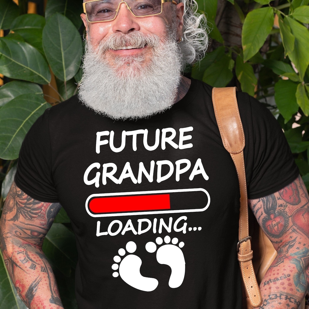 Future Grandpa Loading Shirt, Grandfather to Be Tee, Gift for ...