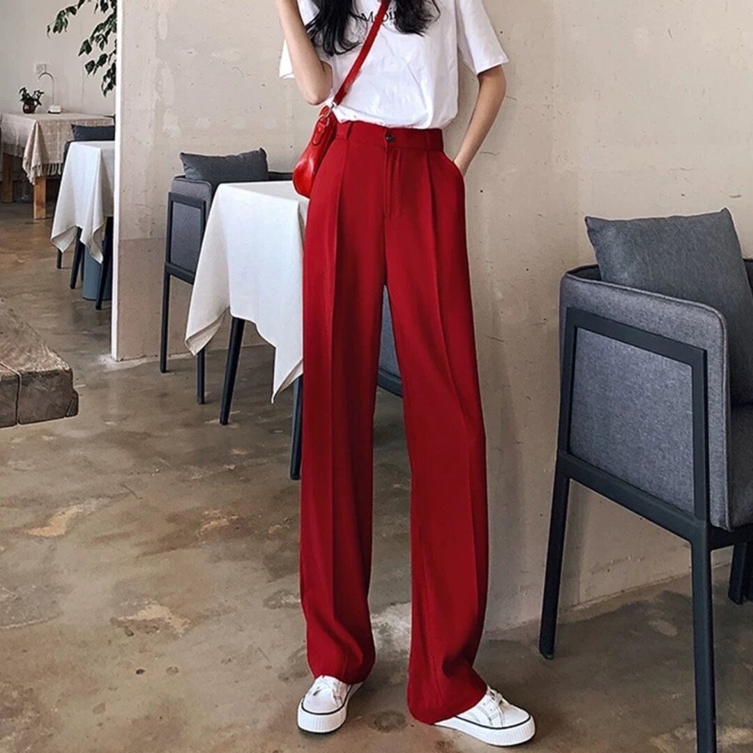 Red Striped Pants