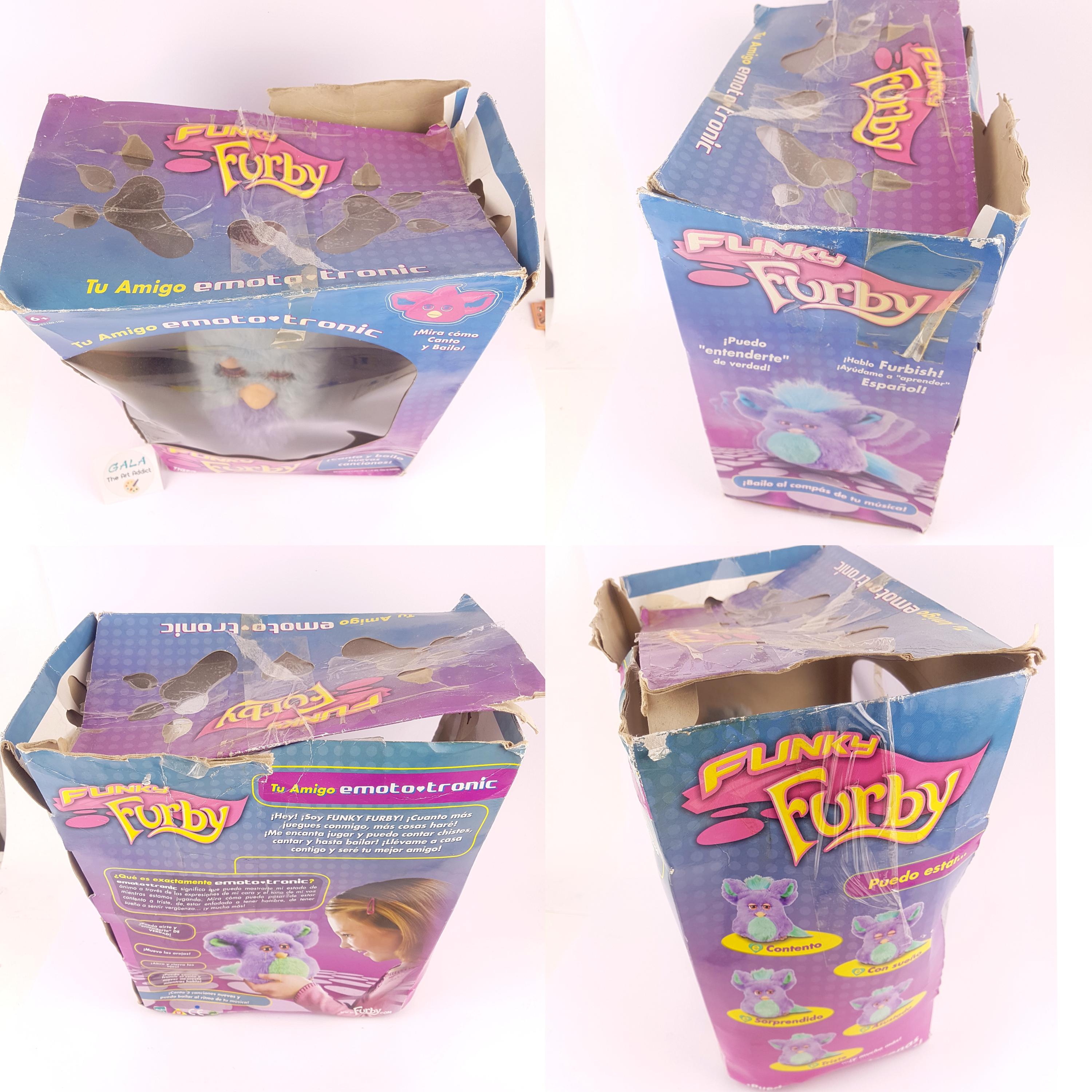 Funky Furby With Box and Spoon 2006 WORKING (faulty, Read