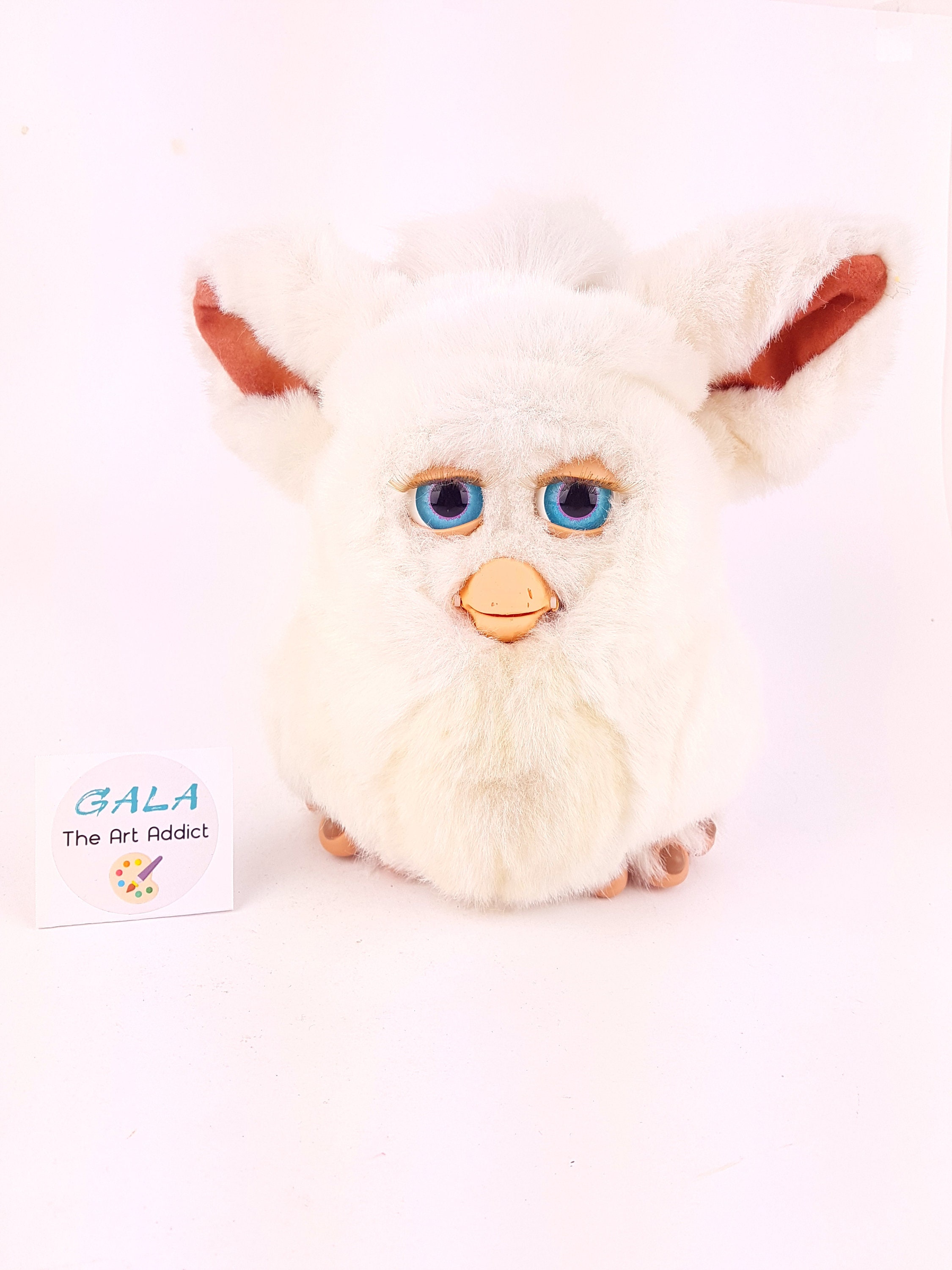 Furby Marshmallow 2005 WORKING Very Rare White and Yellow ファービ image photo