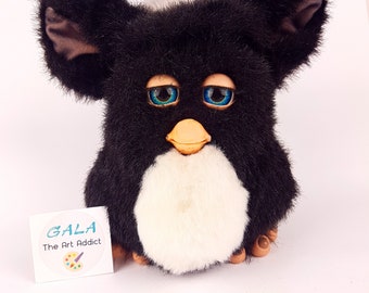 Furby Charcoal 2005 NOT WORKING (Without battery cover) Rare Black and White ファービ