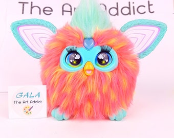 HASBRO Peluche interactive FURBY - Corail pas cher 