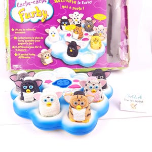 Furby Game Find Furby With Box WORKING but incomplete set Cache Cache electronic vintage French Version Old 1998 ファービ Gala