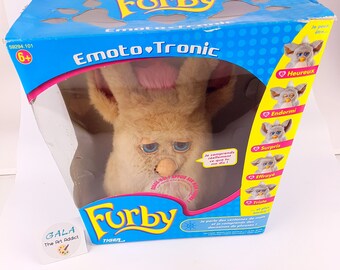 Funky Furby With Box and Spoon 2006 WORKING Purple and Green
