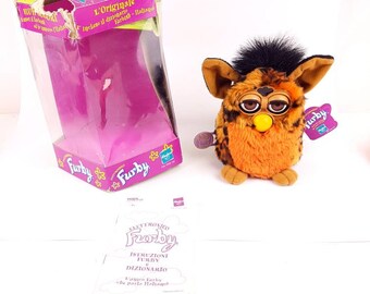 1999年☆90's☆Furby☆ファービー☆赤×黒☆ドット柄☆人形