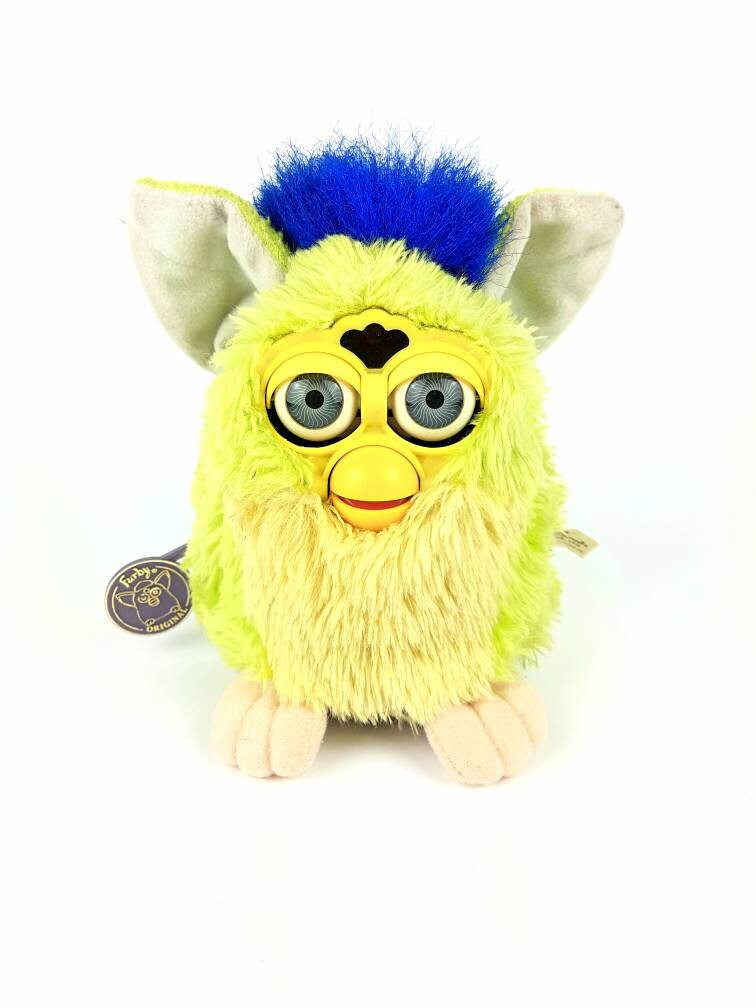 Furby Kiwi 1999 WORKING Green and Blue Very Rare Good Condition ファービ 1998  Model Speaks English 