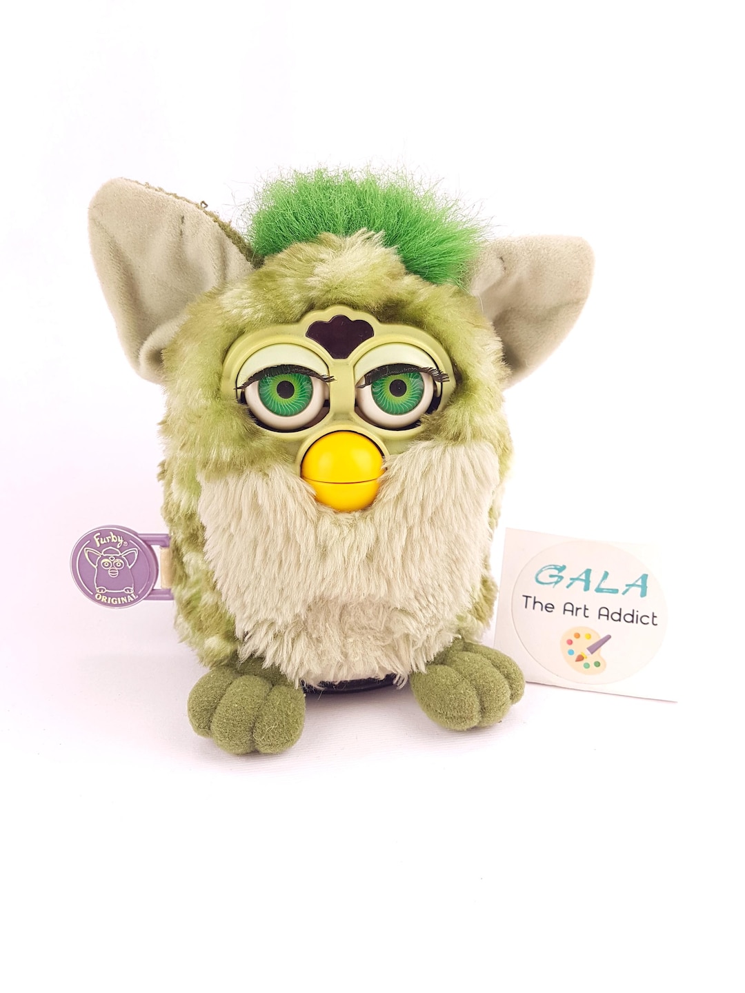 Furby Alligator With Neon Green Eyes Very Rare 1999 WORKING Old