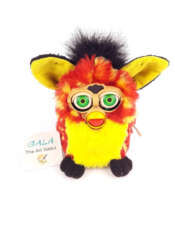 Furby Rusty Dots With Neon Green Eyes Gen 8 NOT WORKING