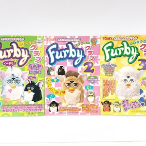 Furby Club Guidebook Official Japanese ULTRA RARE Book 1, 2 and 3 Old ...