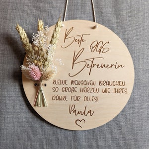 Supervisor OGS, Thank you, Personalized, Gift for OGS Supervisor, with dried flowers
