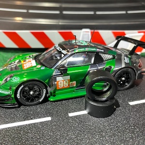 Carrera Porsche 911 RSR GT3, GT3 R, GT3 Cup Rear Tires (1 Pair; Size 225x95x157/50-14)