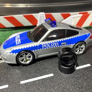 Carrera Porsche 911 S Cabriolet / Polizei Rear Tires (1 Pair, Size 215x95x167/50-9)