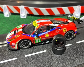 Carrera Ferrari 488 GT3, 458 GT2 Rear Tires (1 Pair)
