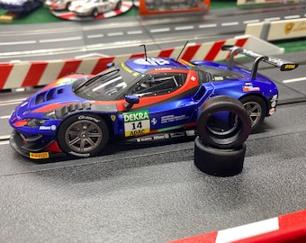 Carrera 1/24 Ferrari 296 GT3 Rear Tires (1 Pair, Size 295x130x210/75-18)
