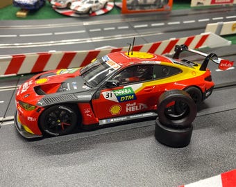 Carrera 1/24 Audi R8 LMS GT3 (2022+), BMW M4 GT3 (2023+) Rear Tires See Details (1 Pair, Size 300x130x208/80-24)