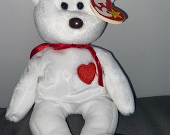 Valentino Beanie Baby Bear Rare Brown Nose Collectors Item