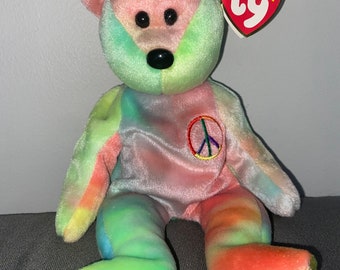 Peace Bear Rare with Tags