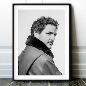 Pedro Pascal Print Poster Movies Series