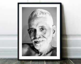ラマナ・マハルシ（カラー）ポスタープリント - Etsy 日本