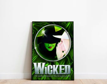 thumbnail image 2 of Wicked The Musical Broadway Poster – Framed Print – A5 A4 A3 A2 Sizes Available 2 of 3