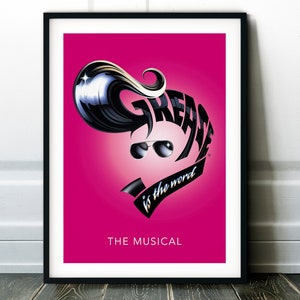 Grease Musical Print Poster