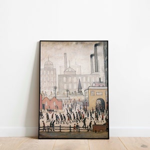 LS Lowry - Coming From The Mill - 1930 Print