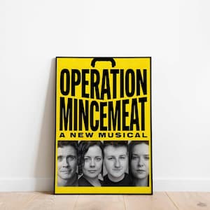 Operation MIncemeat Musical Theatre Print Poster