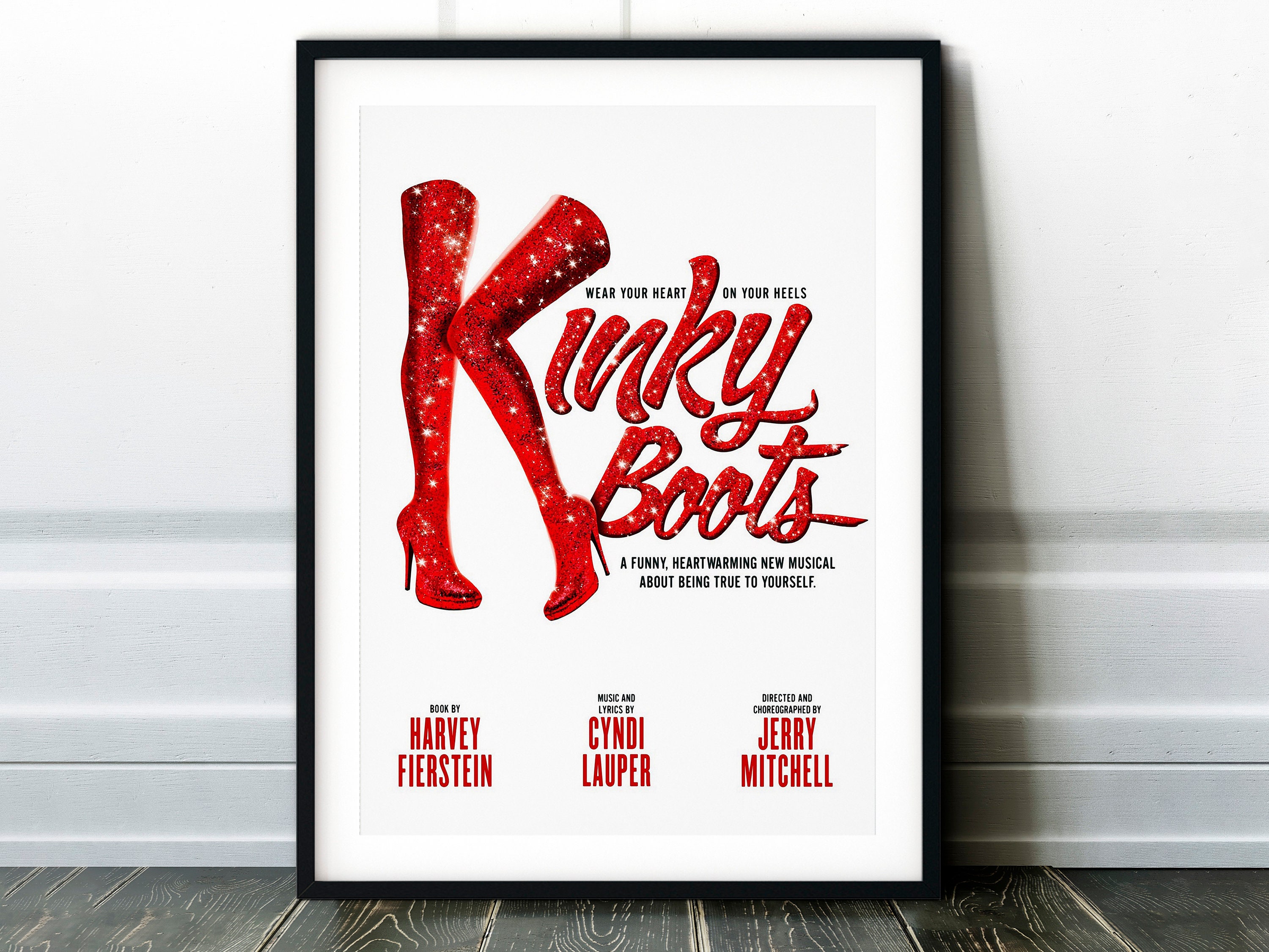 Discover Kinky Boots Musical Poster, Premium Matte Vertical Print
