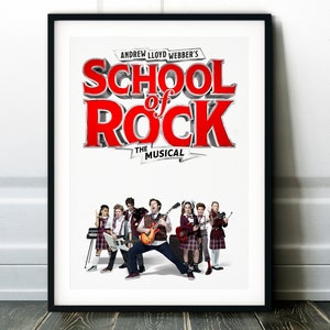 School of Rock Musical Print Poster