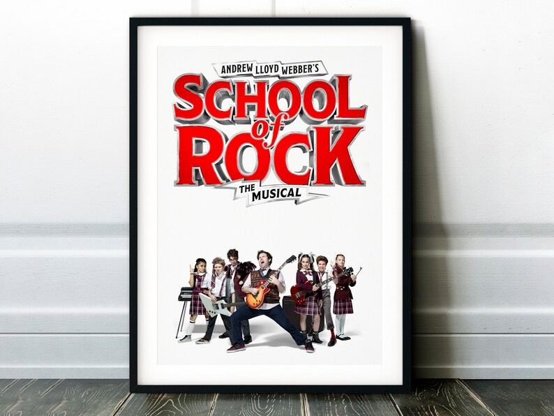 School of Rock Musical Print Etsy