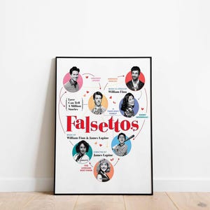 Falsettos-muziektheaterafdruk