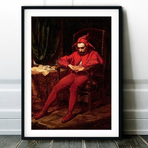 Jan Matejko- The Sad Clown (1862) Print Poster