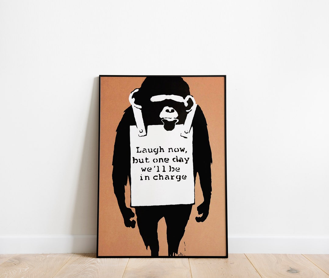 Laugh Now, Banksy 2003 Poster Print - Etsy