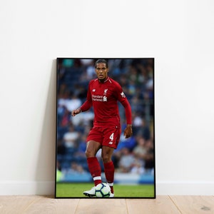 Virgil Van Dijk Liverpool Football Club Poster