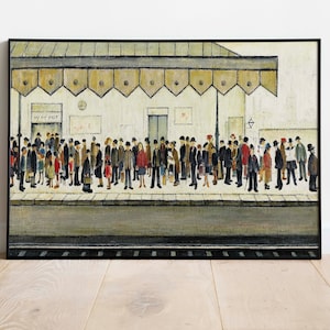 LS Lowry - El ferrocarril - Impresión de 1953