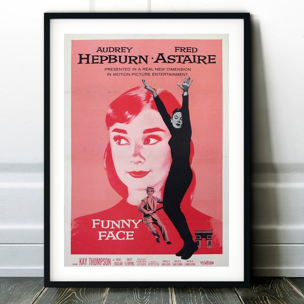 Funny Face Classic Movie - Audrey Hepburn - 1957 Comédie romantique imprimée