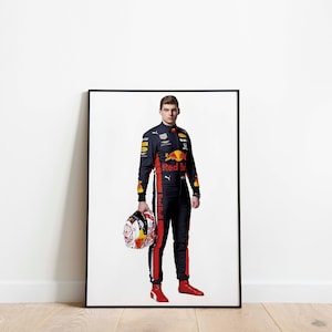 Max Verstappen Red Bull Formula 1 Print Poster