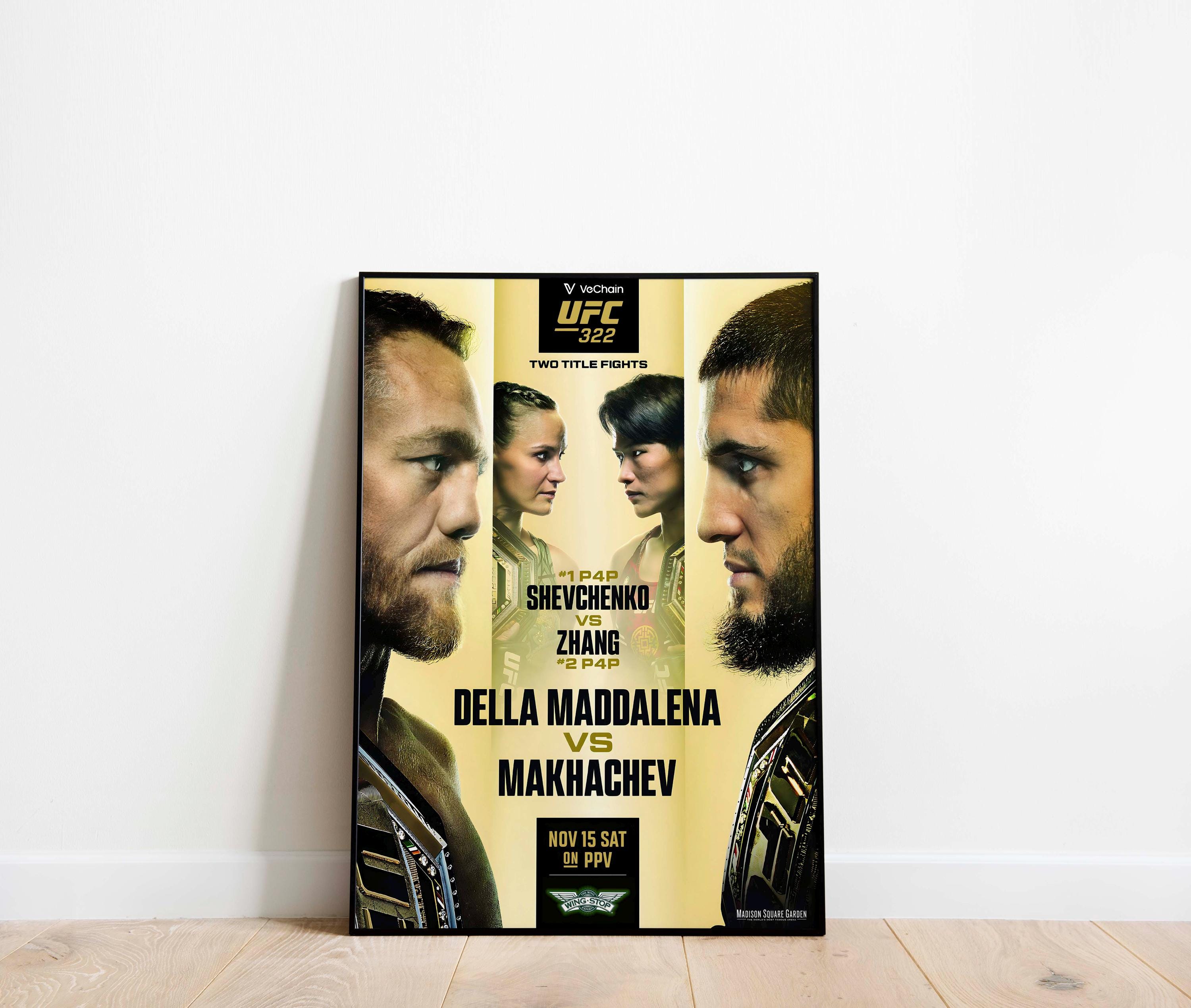 UFC 322 | October 25, 2025 | Della Maddalena Vs. Makhachev | New York, USA  | Print Poster - Etsy Ireland