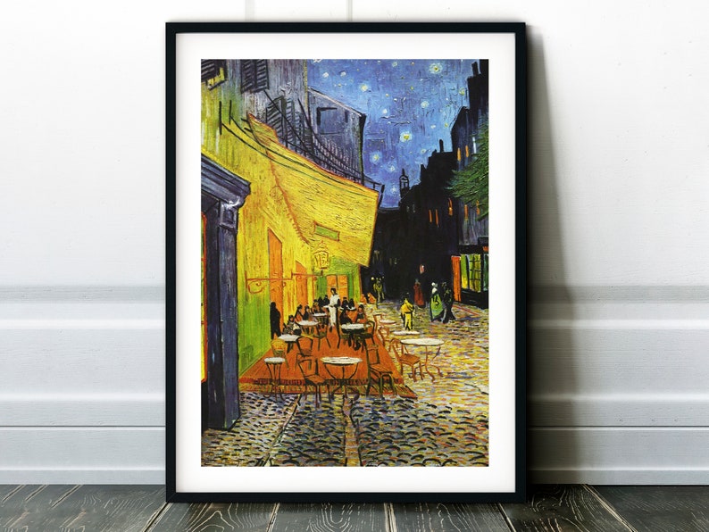 Van Gogh Cafe Terrace At Night Terrasse Du Café le Soir Print image 1