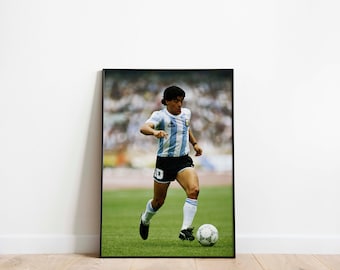 Diego Maradona 'hand of god' Argentina Football Poster
