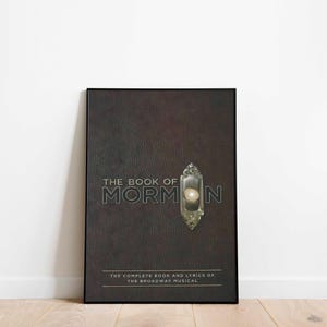 The Book Of Mormon Musical Theatre Print Poster