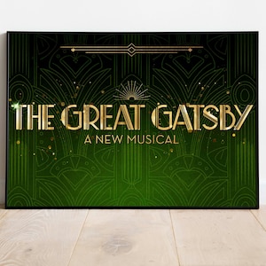 The Great Gatsby Musical Theatre Print Poster