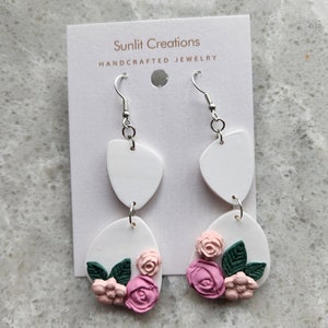 Polymer clay earrings