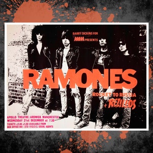 Punk Concert Poster, 1977 Punk, Art Print - A4 and A3 Size