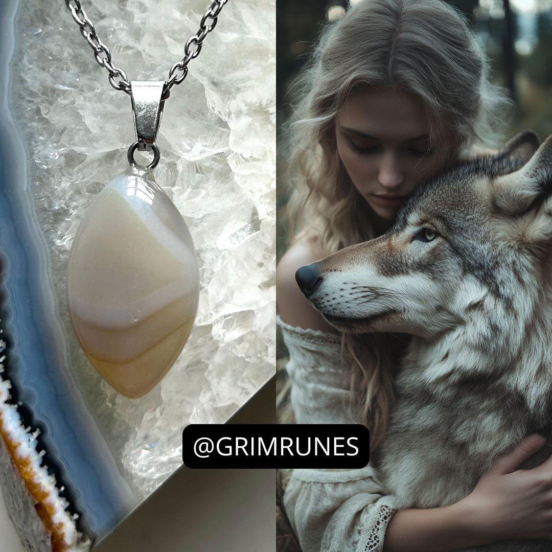 Wolf Spirit Companion Wolf Spirit Vessel Magic Necklace