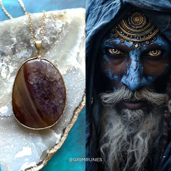 Collier d’objets en harmonie avec le compagnon spirituel Djinn