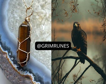 Hawk Spirit Companion Hawk Spirit Vessel Magic Necklace