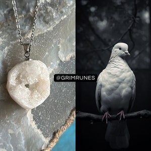 White Dove Spirit Companion Dove Spirit Vessel Magic Necklace